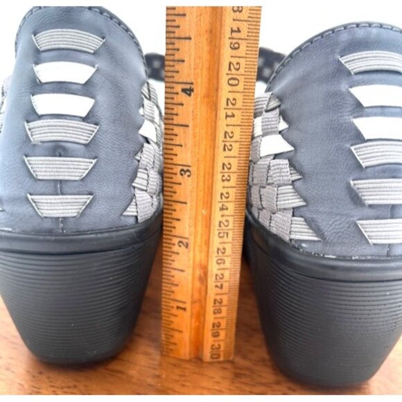 BARETRAP Ursula Size 8M Wedge Basket Weave Woven Mary Jane Shoes Slip On Casual - Picture 6 of 13